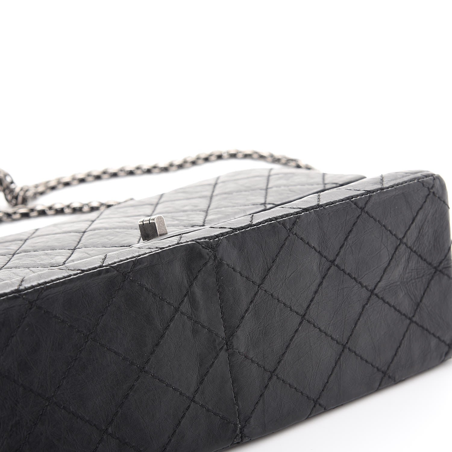 Chanel Aged Calfskin Quilted 2.55 Reissue 226 Flap Black 12 of 13