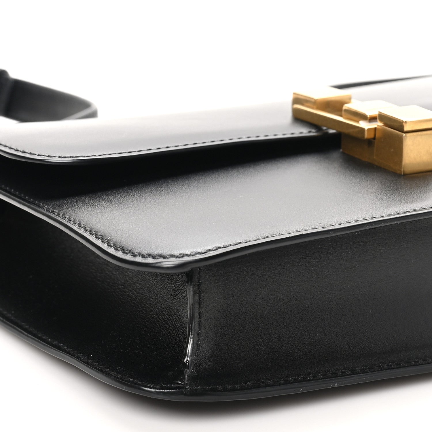 Saint Laurent Smooth Calfskin Carre Satchel Black 10 of 12