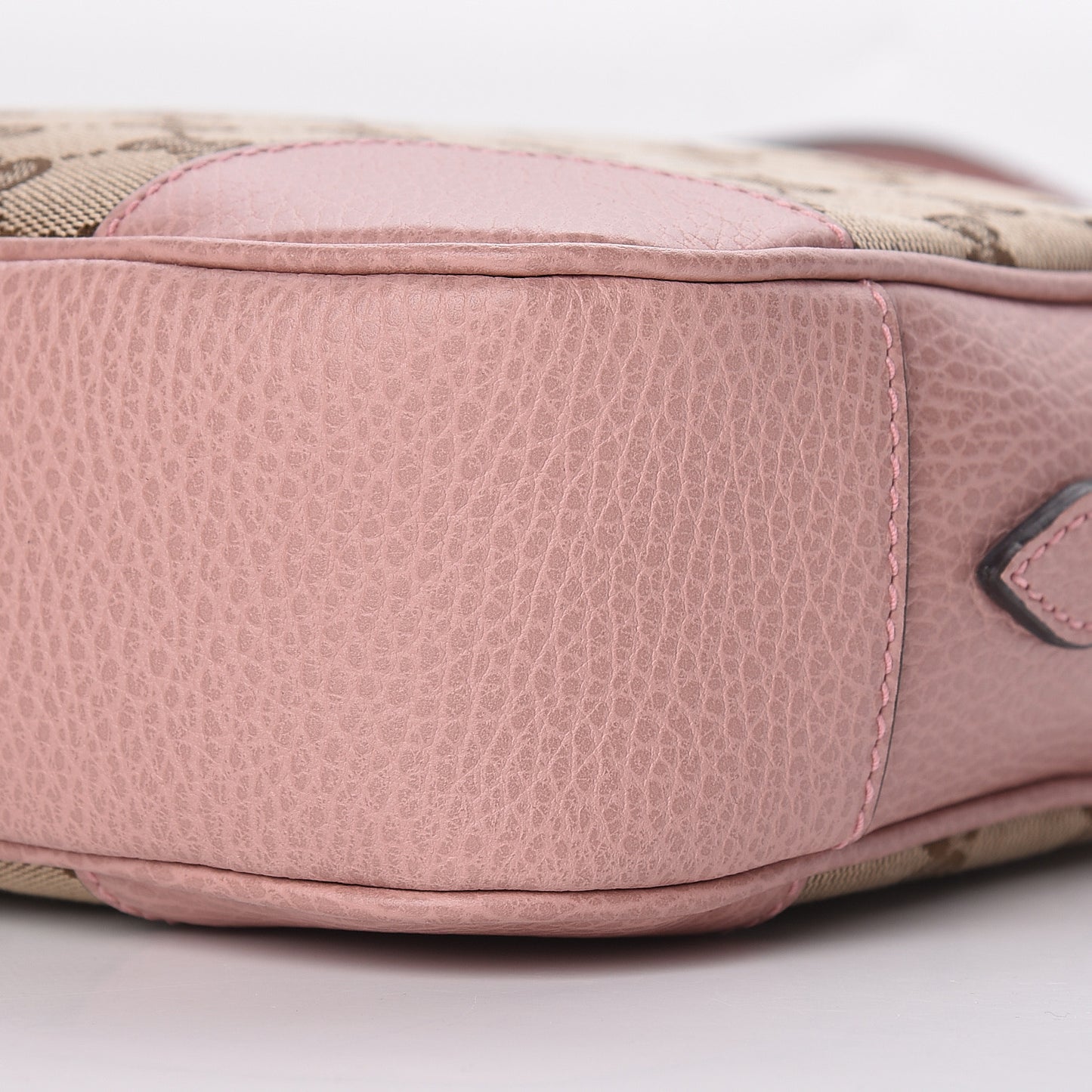 Monogram Mini Bree Messenger Bag Beige Soft Pink