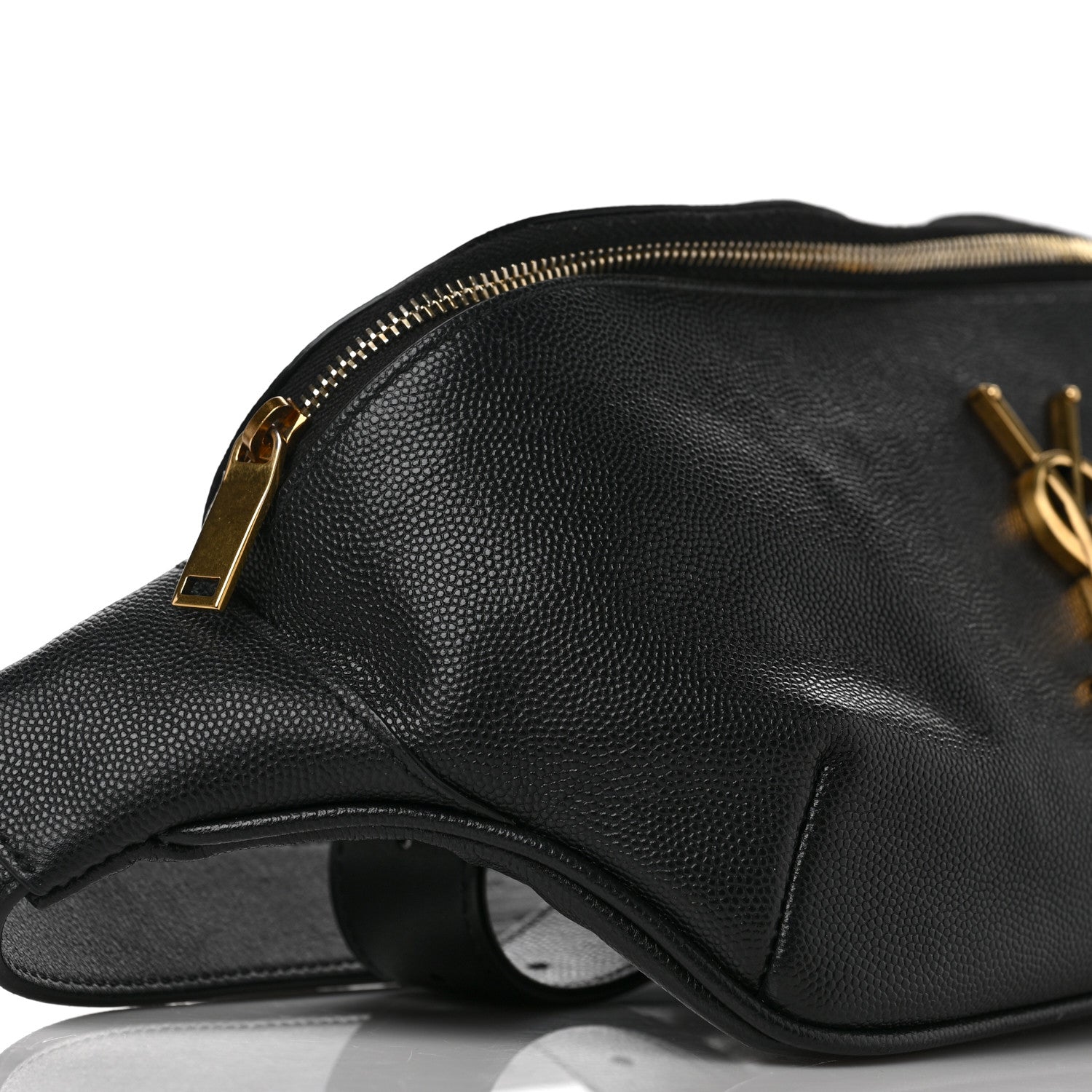 Saint Laurent Grain De Poudre Monogram Belt Bag Black 7 of 9
