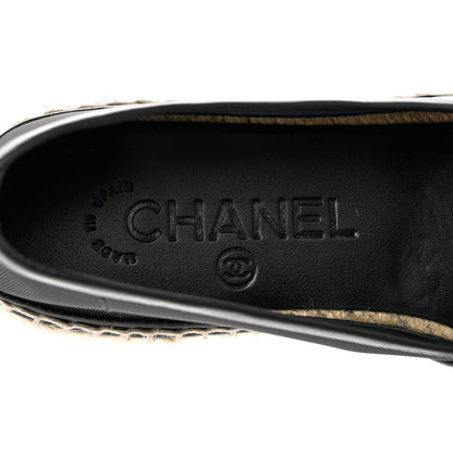 Chanel Mesh Grosgrain CC Espadrilles 35 Black 8 of 10