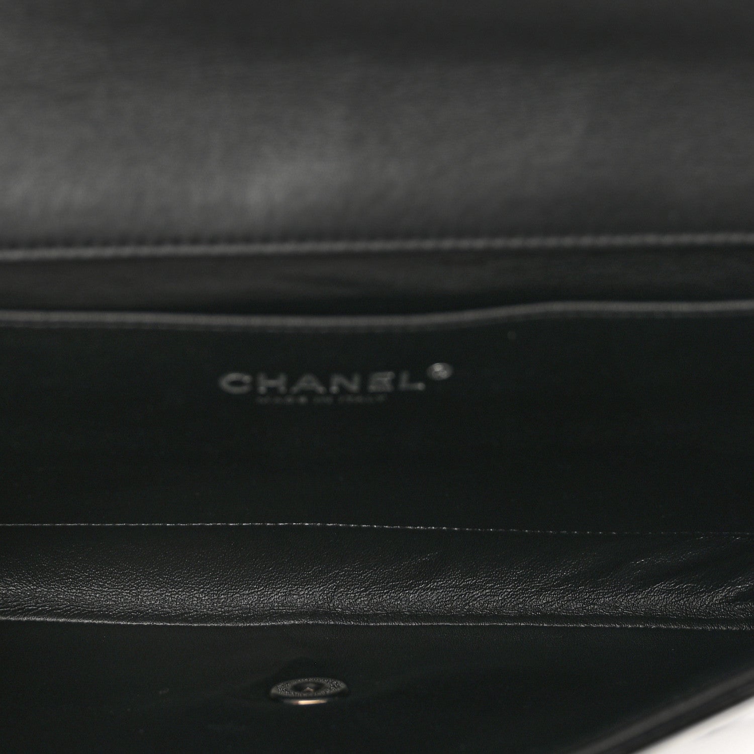 Chanel Patent Quilted Clutch with Chain Flap Black 6 of 10