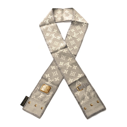 Louis Vuitton Silk Monogram New Denim Bandeau Grey 1 of 3