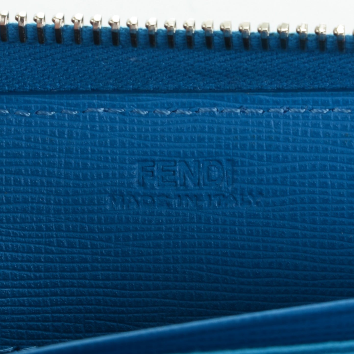 Vitello Elite Crystal Eye Monster Zip Around Wallet Royal Blue Papavero Multicolor
