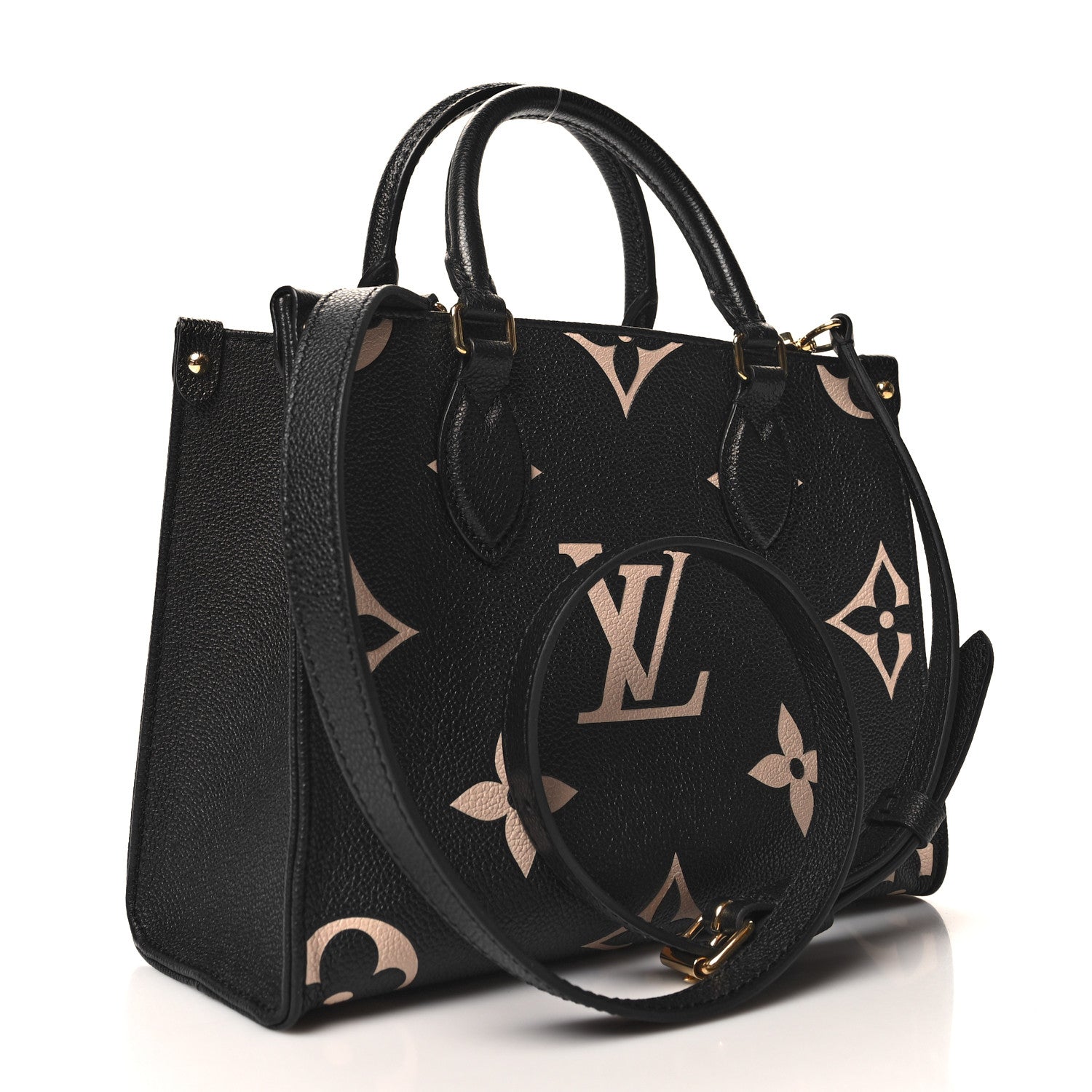 Louis Vuitton Empreinte Monogram Giant Onthego PM Black Beige 3 of 10
