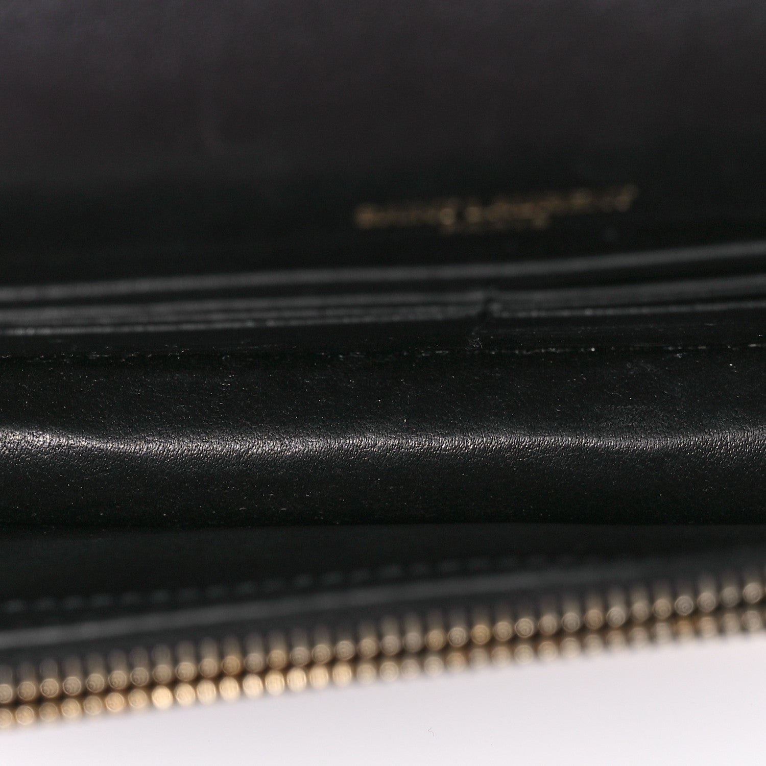 Saint Laurent Calfskin Crocodile Embossed Small Classic Monogram Kate Tassel Satchel Black 5 of 10