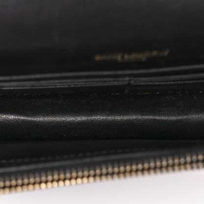 Saint Laurent Calfskin Crocodile Embossed Small Classic Monogram Kate Tassel Satchel Black 5 of 10