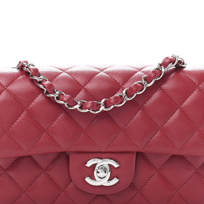Chanel Caviar Quilted Mini Rectangular Flap Dark Pink 10 of 11