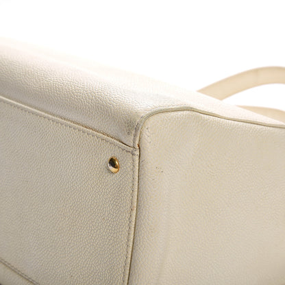 Chanel Caviar Large CC Shoulder Bag Ivory 11 of 21