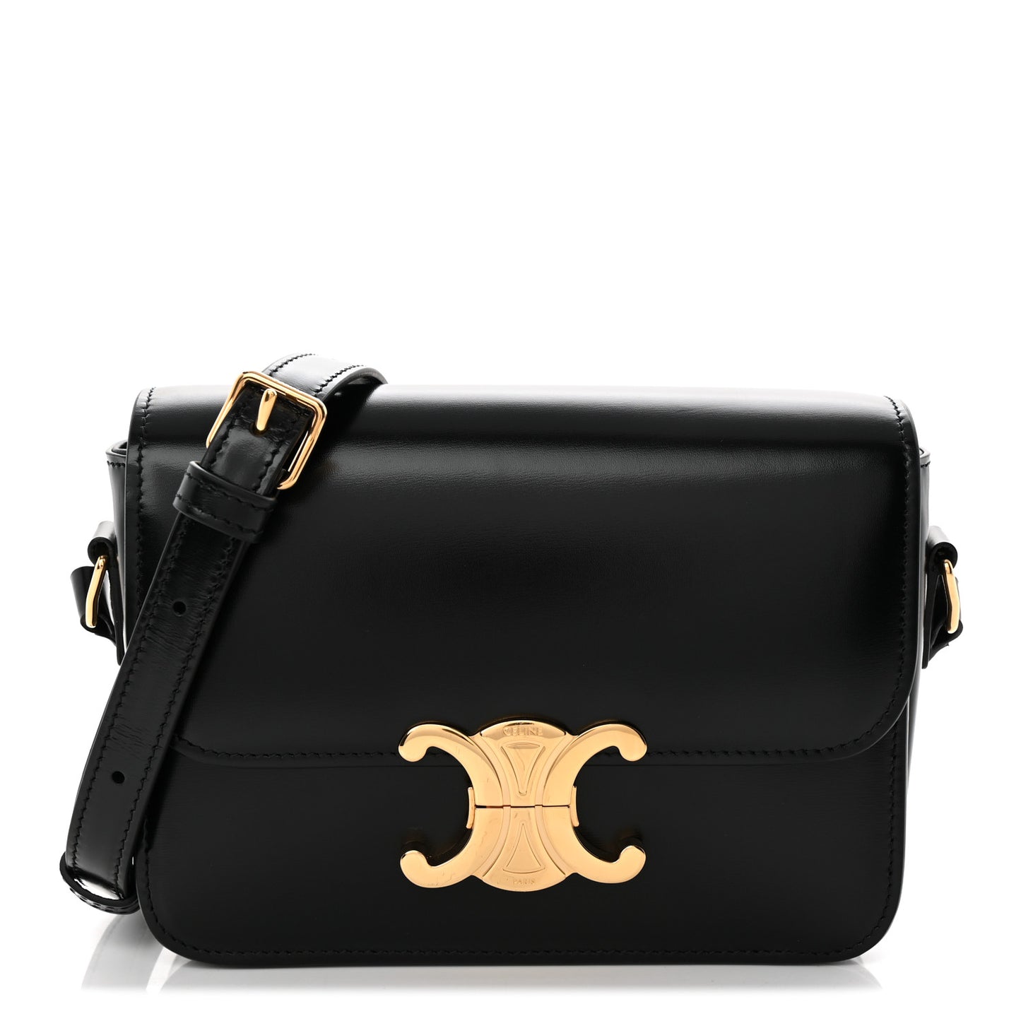 Shiny Calfskin Teen Triomphe Black