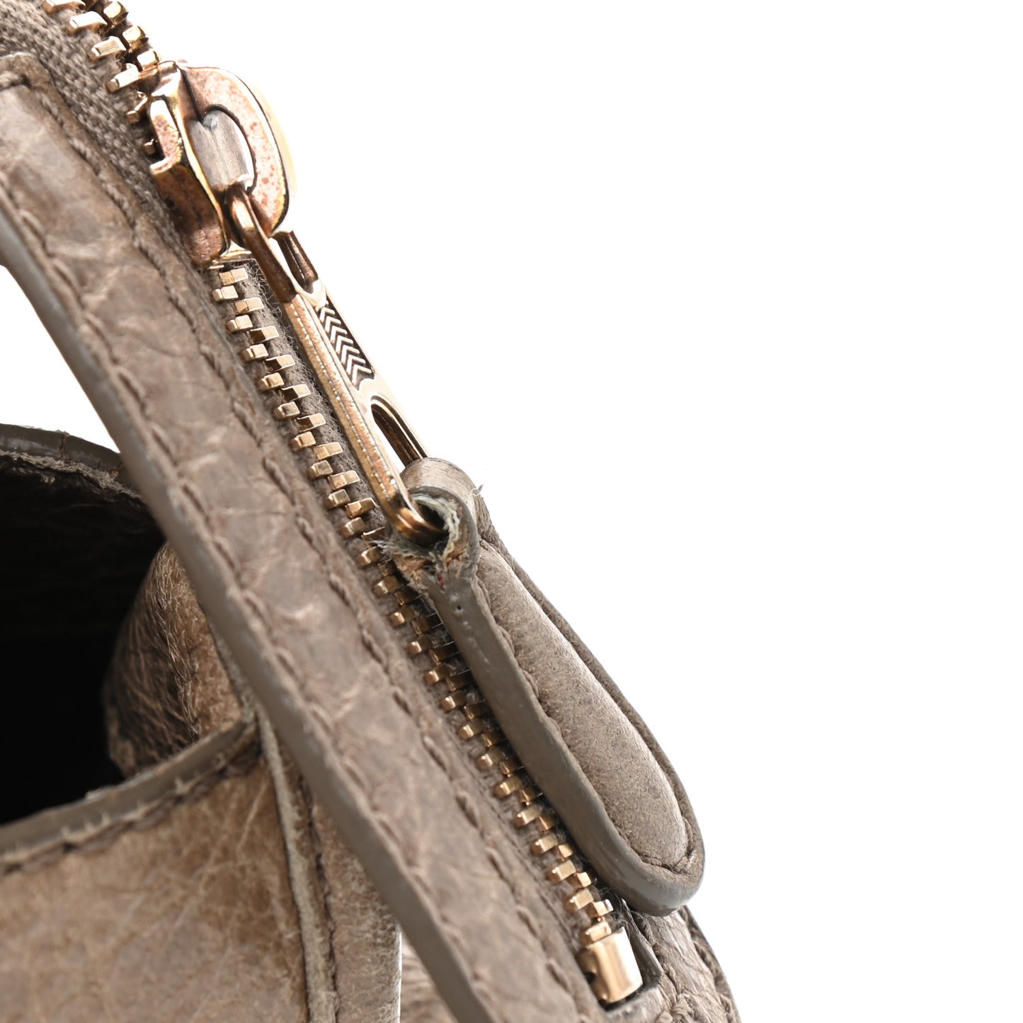 Agneau Giant 12 Rose Gold Hardware City Gris Poivre