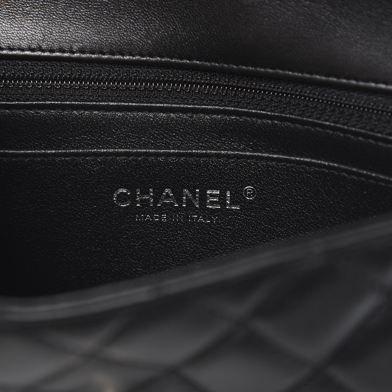 Chanel Lambskin Quilted Mini Rectangular Flap Black 6 of 11