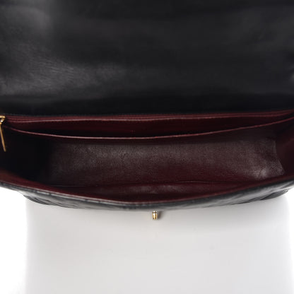 Chanel Lambskin Quilted Maxi Single Flap Black 9 of 13