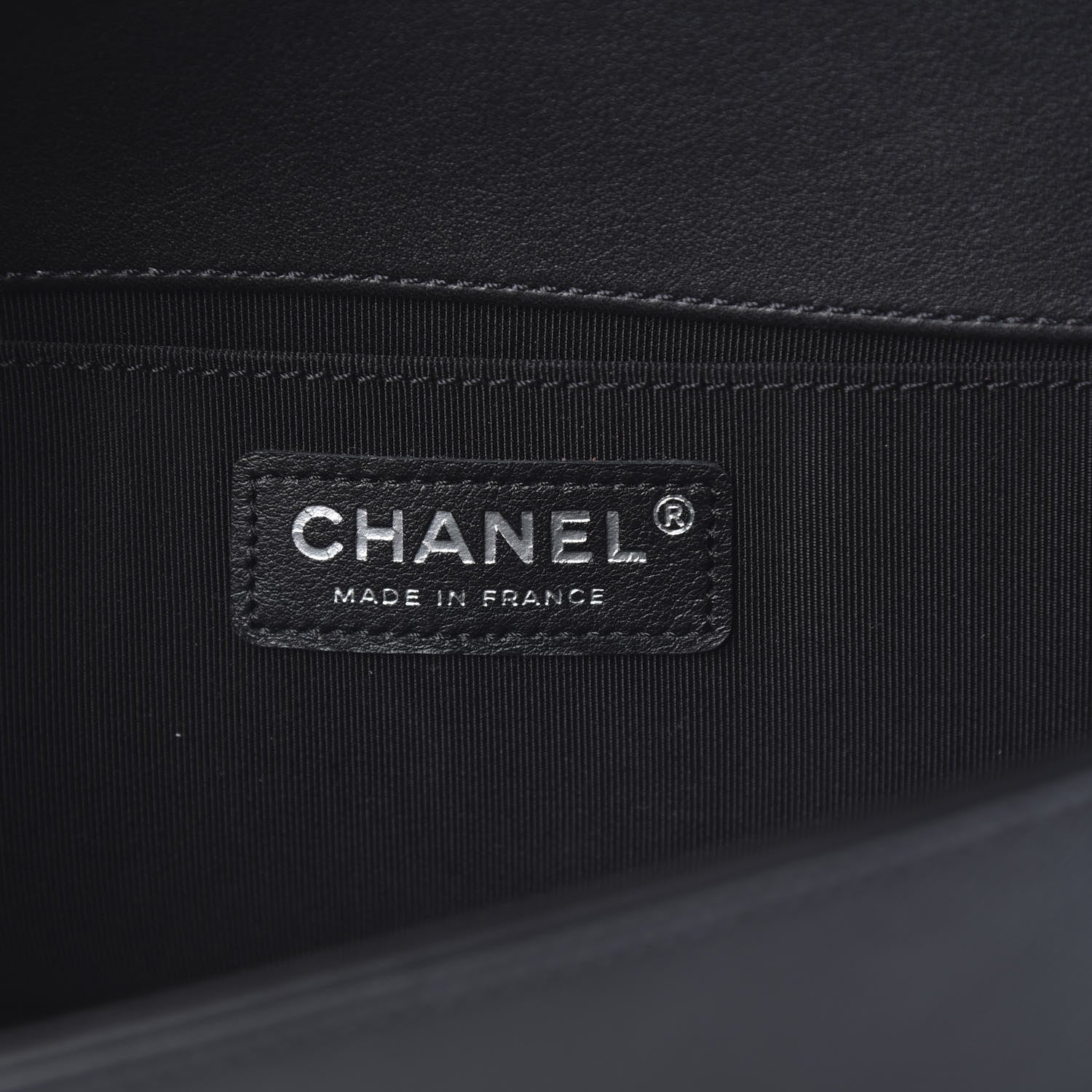 Chanel Lambskin Chevron Quilted Medium Boy Flap Black 5 of 11