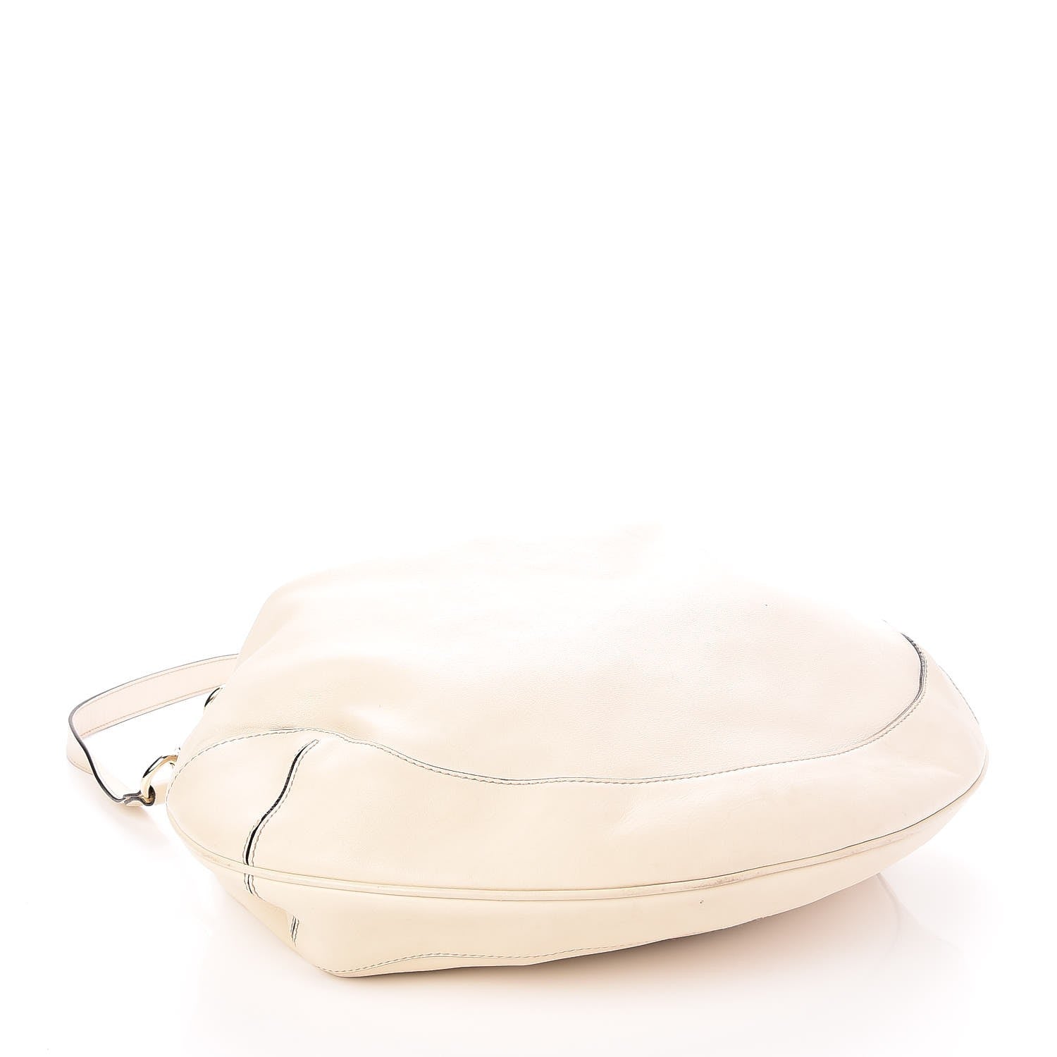 Gucci Calfskin Peggy Bamboo Top Handle Hobo Ivory 5 of 8