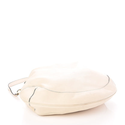Gucci Calfskin Peggy Bamboo Top Handle Hobo Ivory 5 of 8