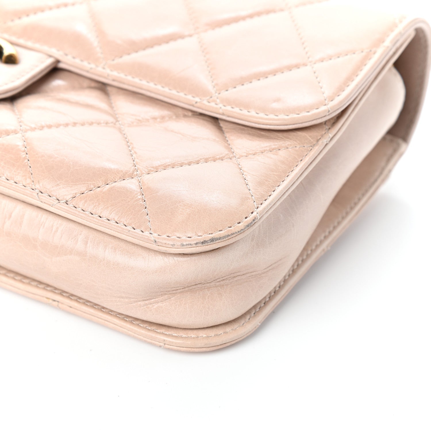 Chanel Glazed Calfskin Medium Perfect Edge Flap Light Pink 9 of 9