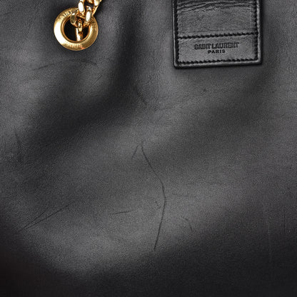 Saint Laurent Soft Calfskin Monogram Cassandre Shopper Black 18 of 19
