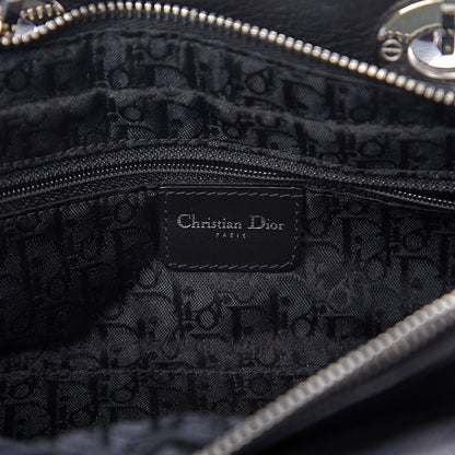 Christian Dior Calfskin Cannage Stitched Small Lady East West Lady Dior Black 5 of 9
