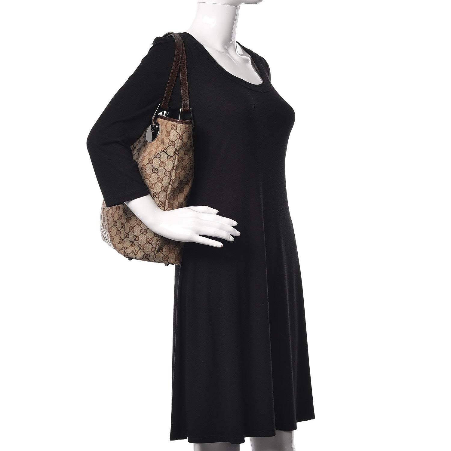 Gucci Monogram Large Eclipse Tote Brown 2 of 12