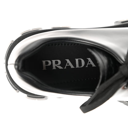 Prada Spazzolato Rois Monolith 55mm Derby Loafers 35 Black 7 of 9