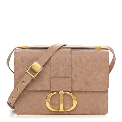 Christian Dior Grained Calfskin 30 Montaigne Flap Bag Nude 1 of 10