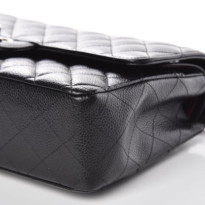 Chanel Caviar Quilted Medium Double Flap Black 9 of 10