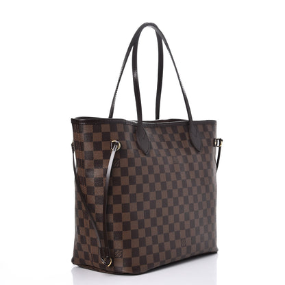 Louis Vuitton Damier Ebene Neo Neverfull MM Rose Ballerine 3 of 8