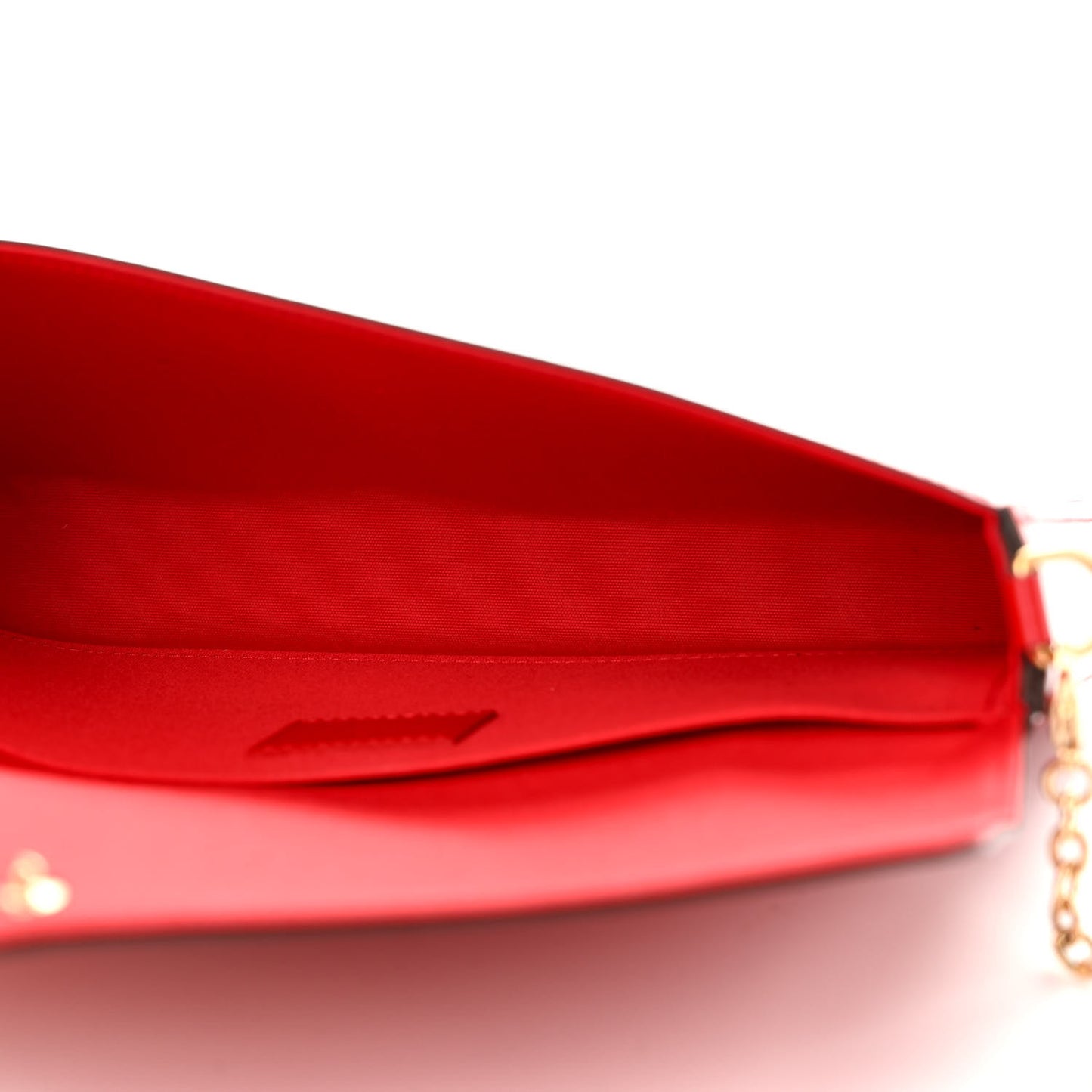 Vernis Felicie Pochette Chain Wallet Cherry