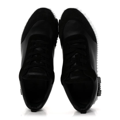 Hermes Goatskin Suede Goatskin Bouncing Sneakers 46 Black 5 of 10