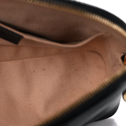 Gucci Calfskin GG Web Small Ophidia Dome Shoulder Bag Black 14 of 16