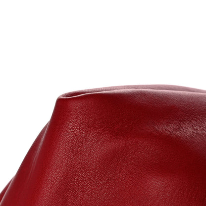 Saint Laurent Lambskin Teddy Drawstring Bag Eros Red 10 of 16