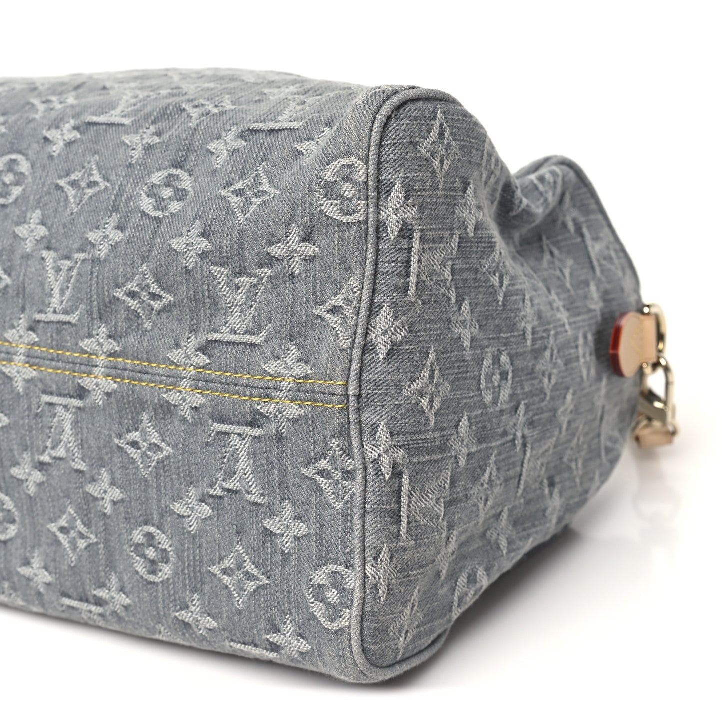 Monogram Denim Speedy Soft 30 Washed Gray