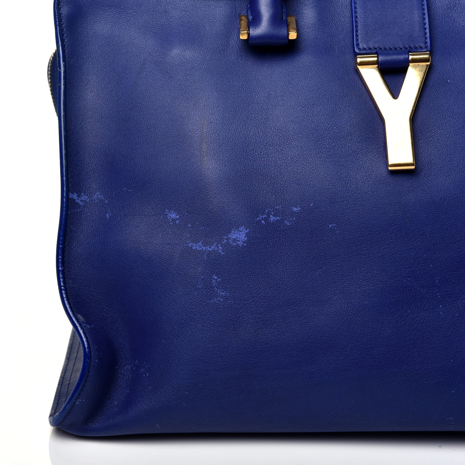 Saint Laurent Calfskin Medium Classic Y Cabas Royal Blue 9 of 12