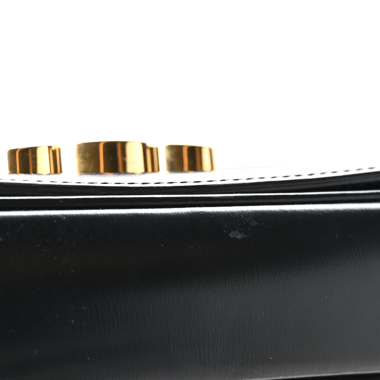 Shiny Calfskin Medium Triomphe Black