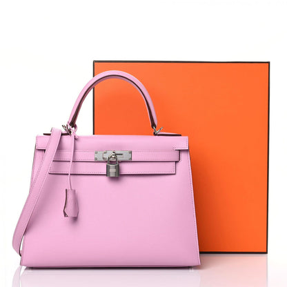 Hermes Epsom Kelly Sellier 28 Mauve Sylvestre 10 of 10