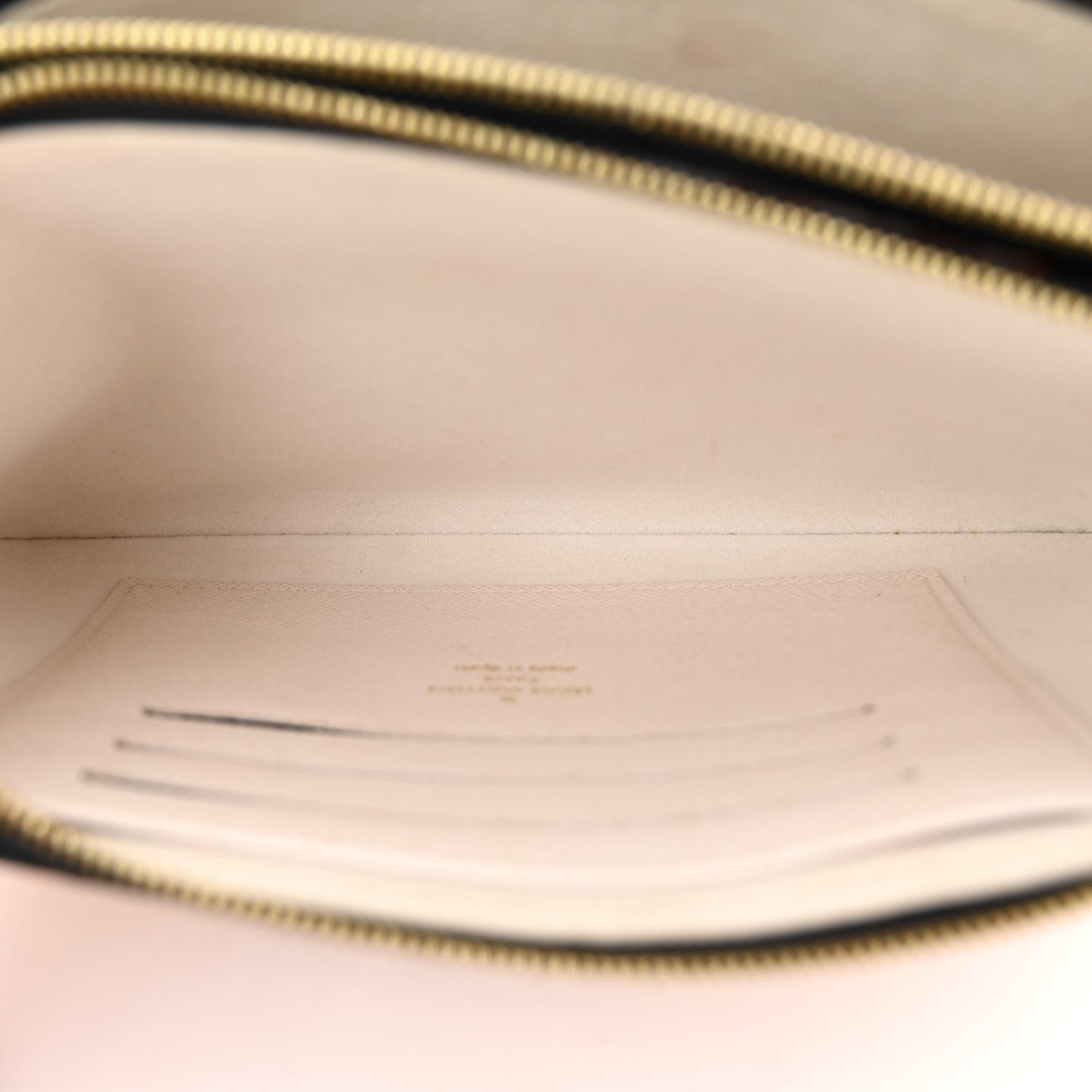 Monogram Giant Crafty Double Zip Pochette Creme Caramel