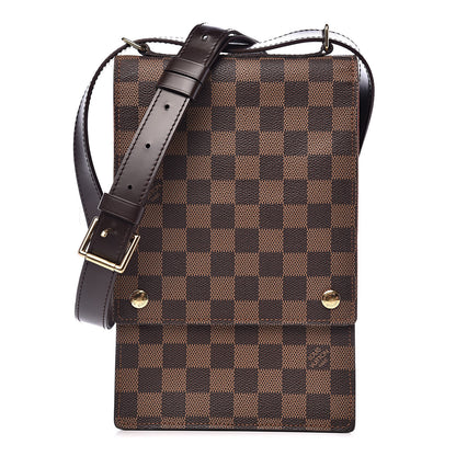 Louis Vuitton Damier Ebene Portobello Travel Shoulder Bag 1 of 12