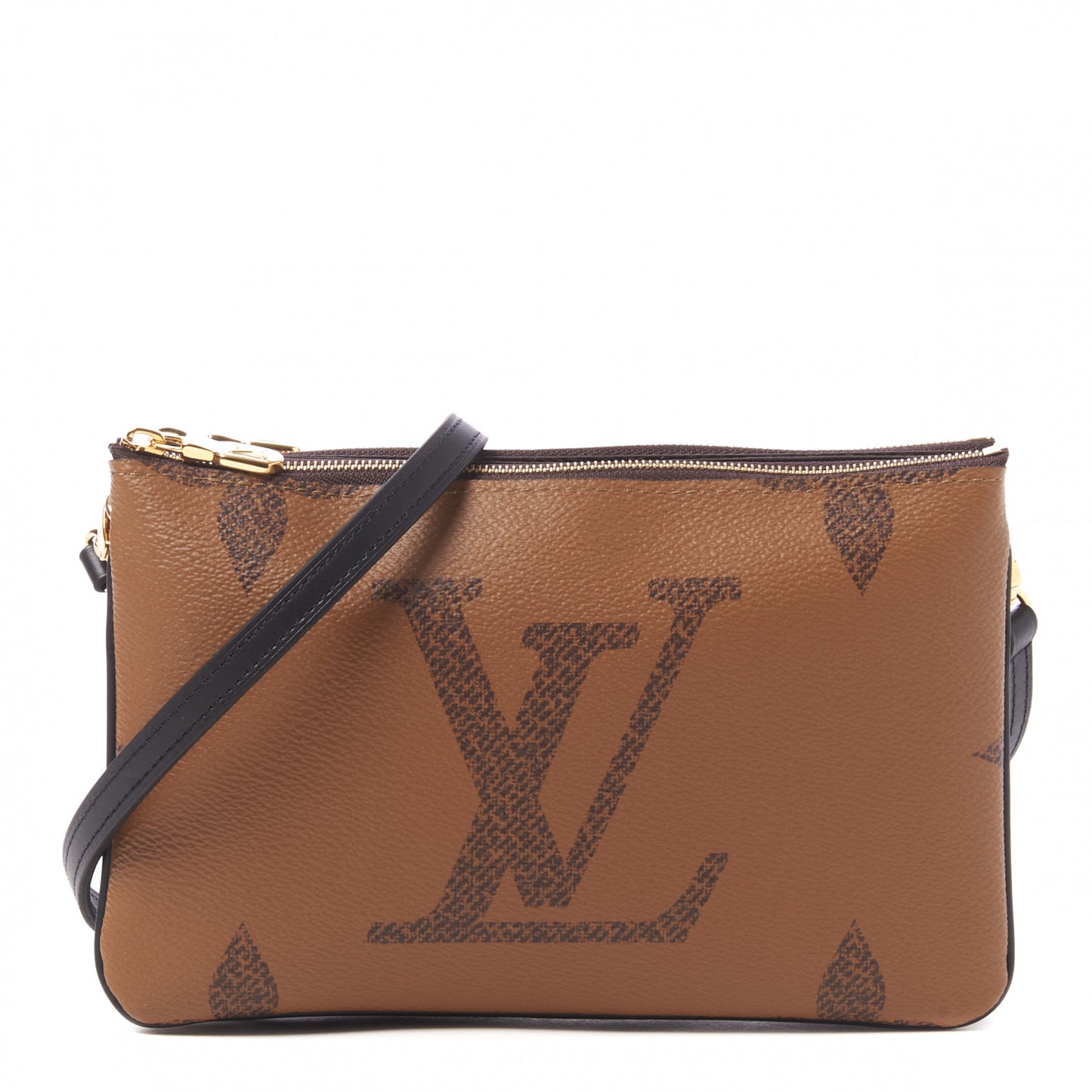 Reverse Monogram Giant Double Zip Pochette