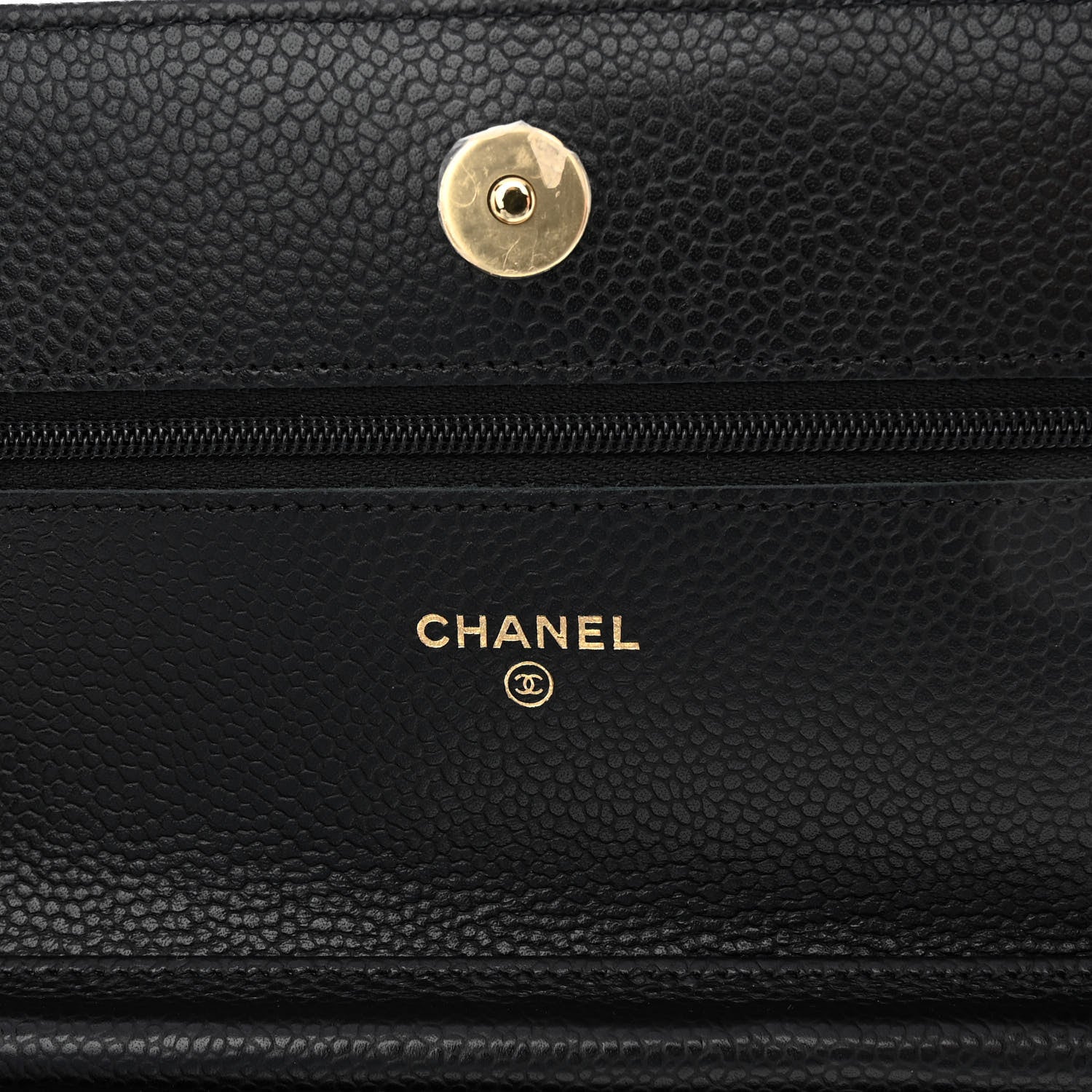 Chanel Caviar Quilted Wallet On Chain WOC Black 6 of 11