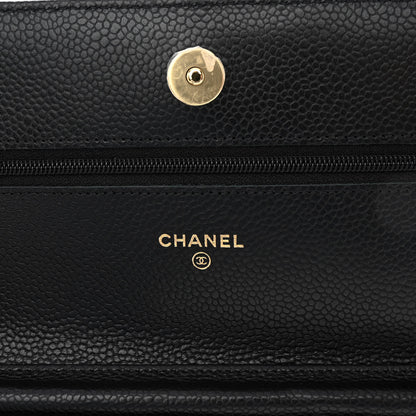 Chanel Caviar Quilted Wallet On Chain WOC Black 6 of 11