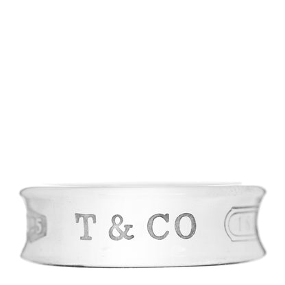 Tiffany Sterling Silver 1837 Band Ring 54 7 1 of 4
