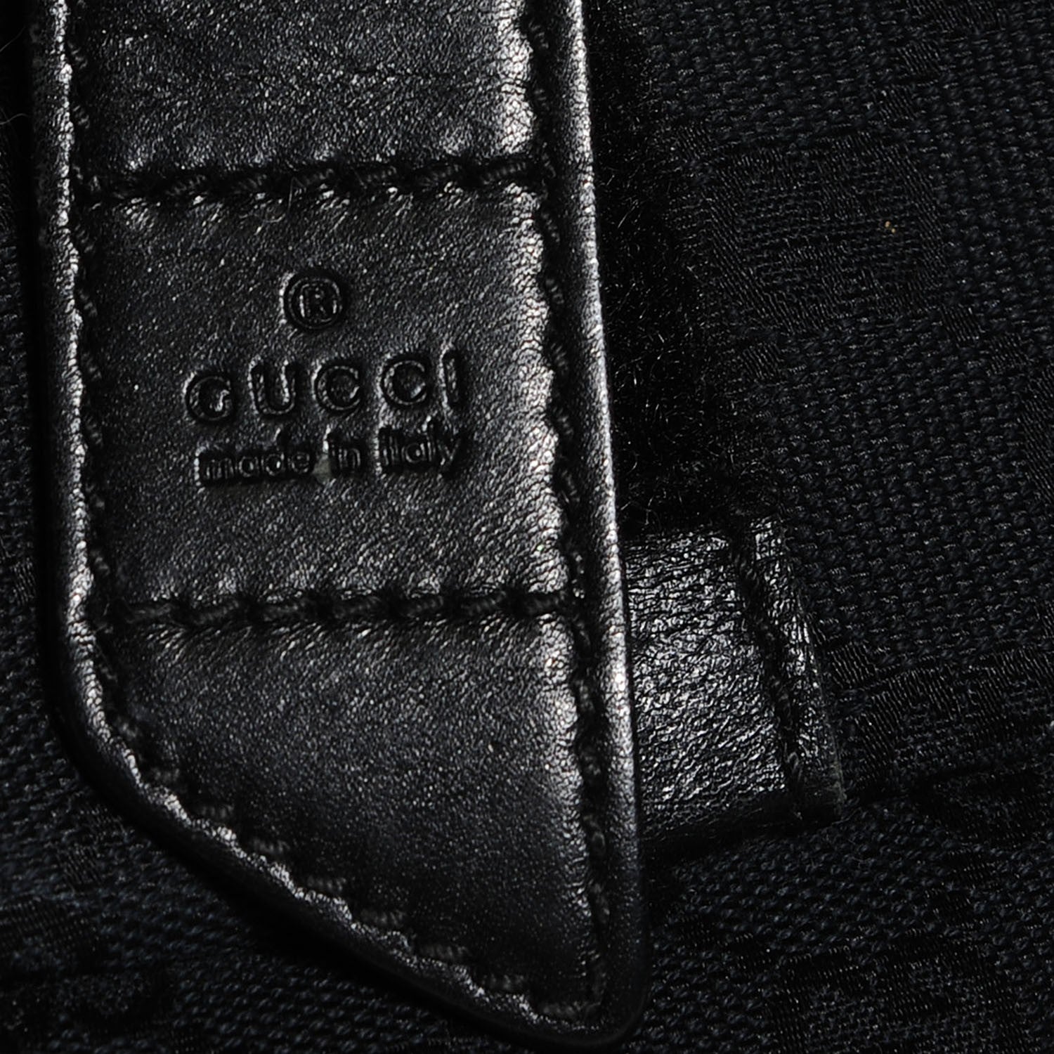Gucci Monogram Medium Double Buckle Flap Messenger Bag Black 5 of 8
