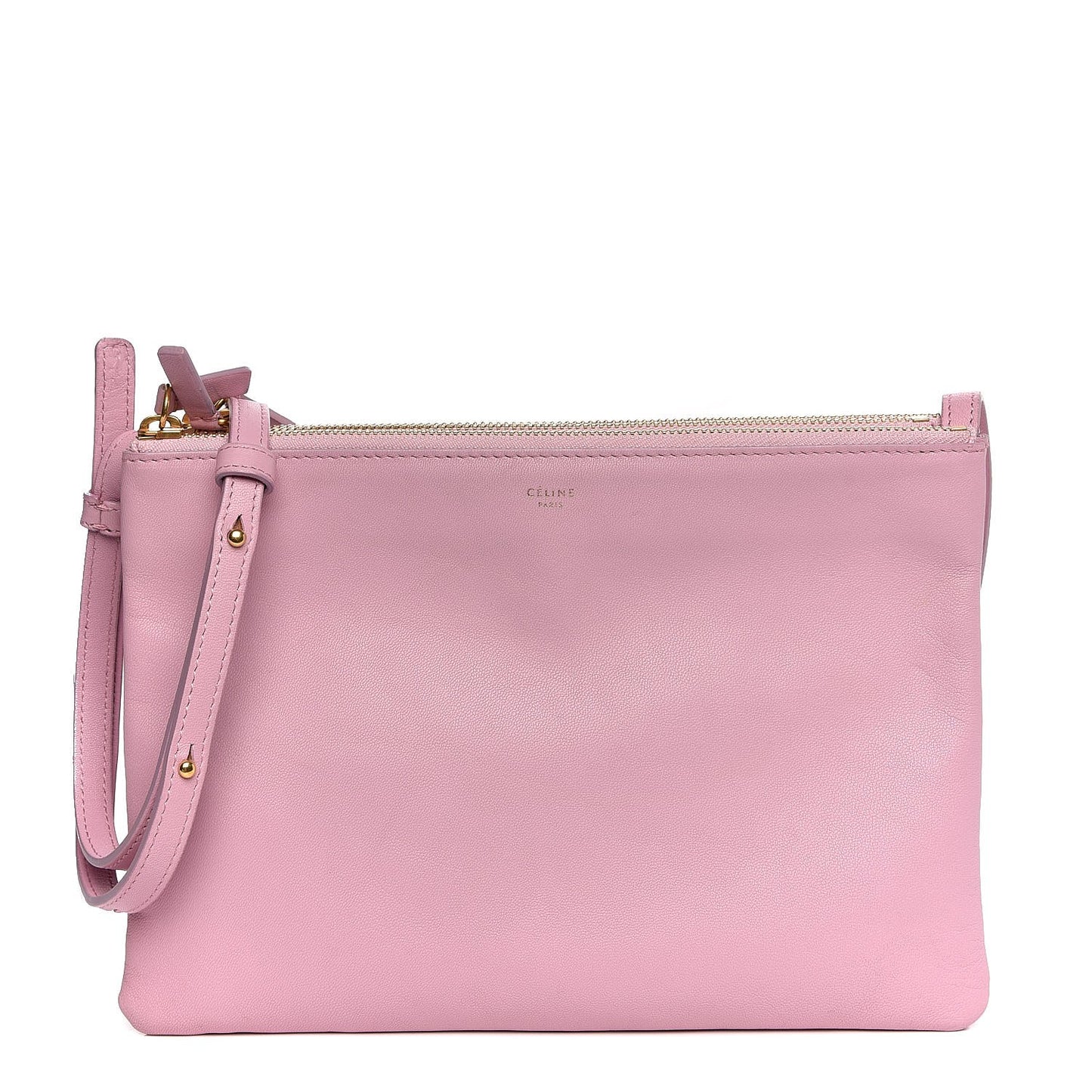 Lambskin Large Trio Crossbody Bag Pink