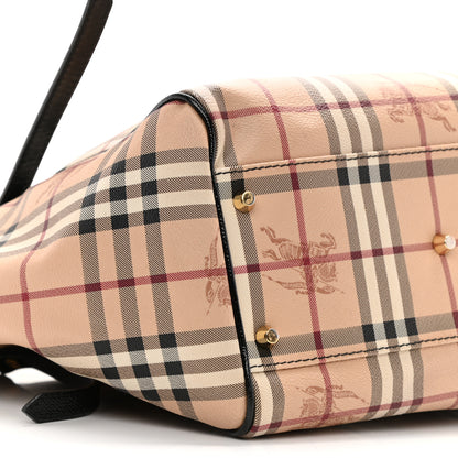 Burberry Haymarket Check Small Canterbury Tote Black 9 of 10