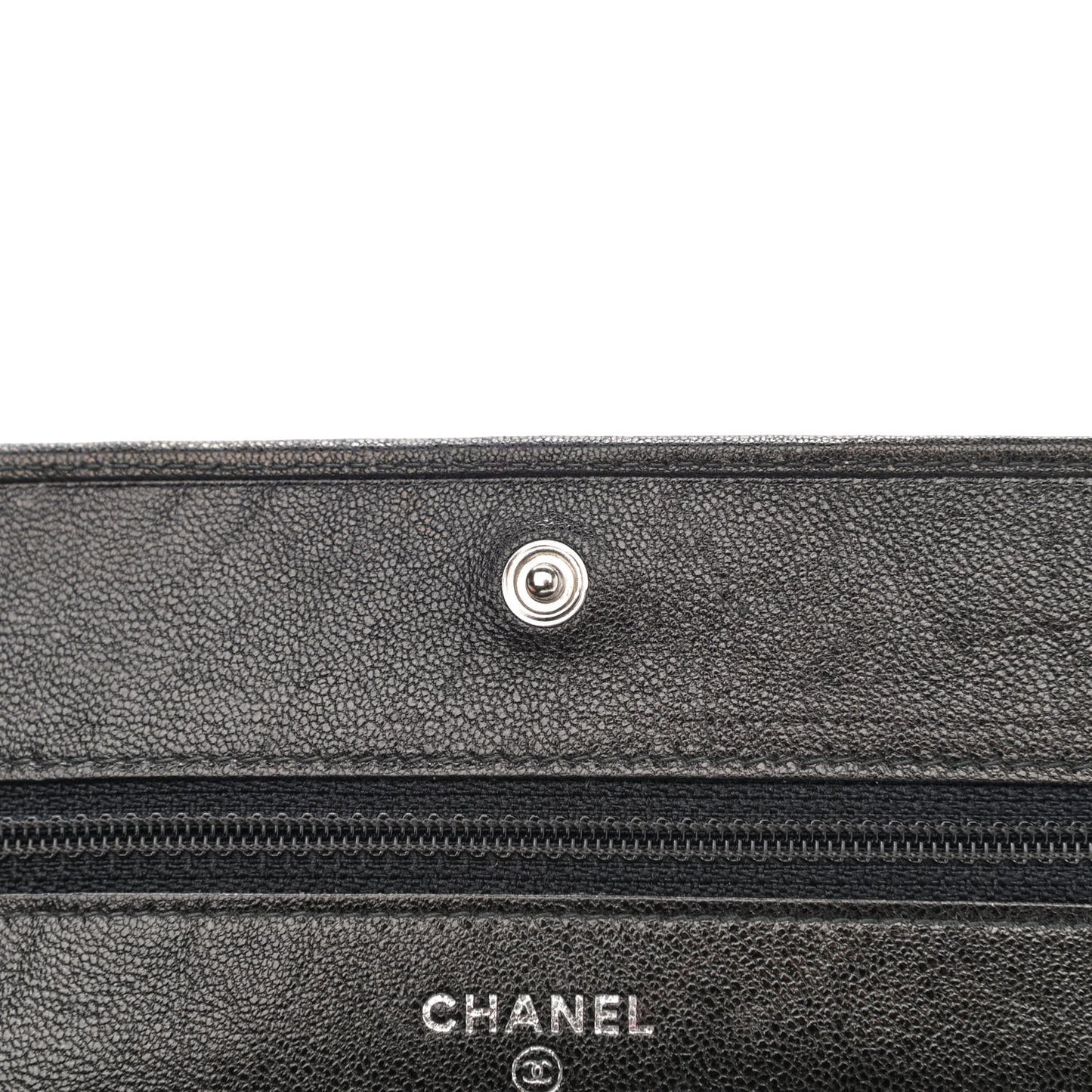 Goatskin Wallet on Chain WOC Black