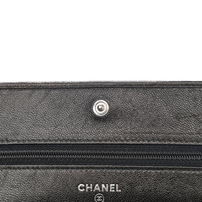 Chanel Goatskin Wallet on Chain WOC Black 11 of 12