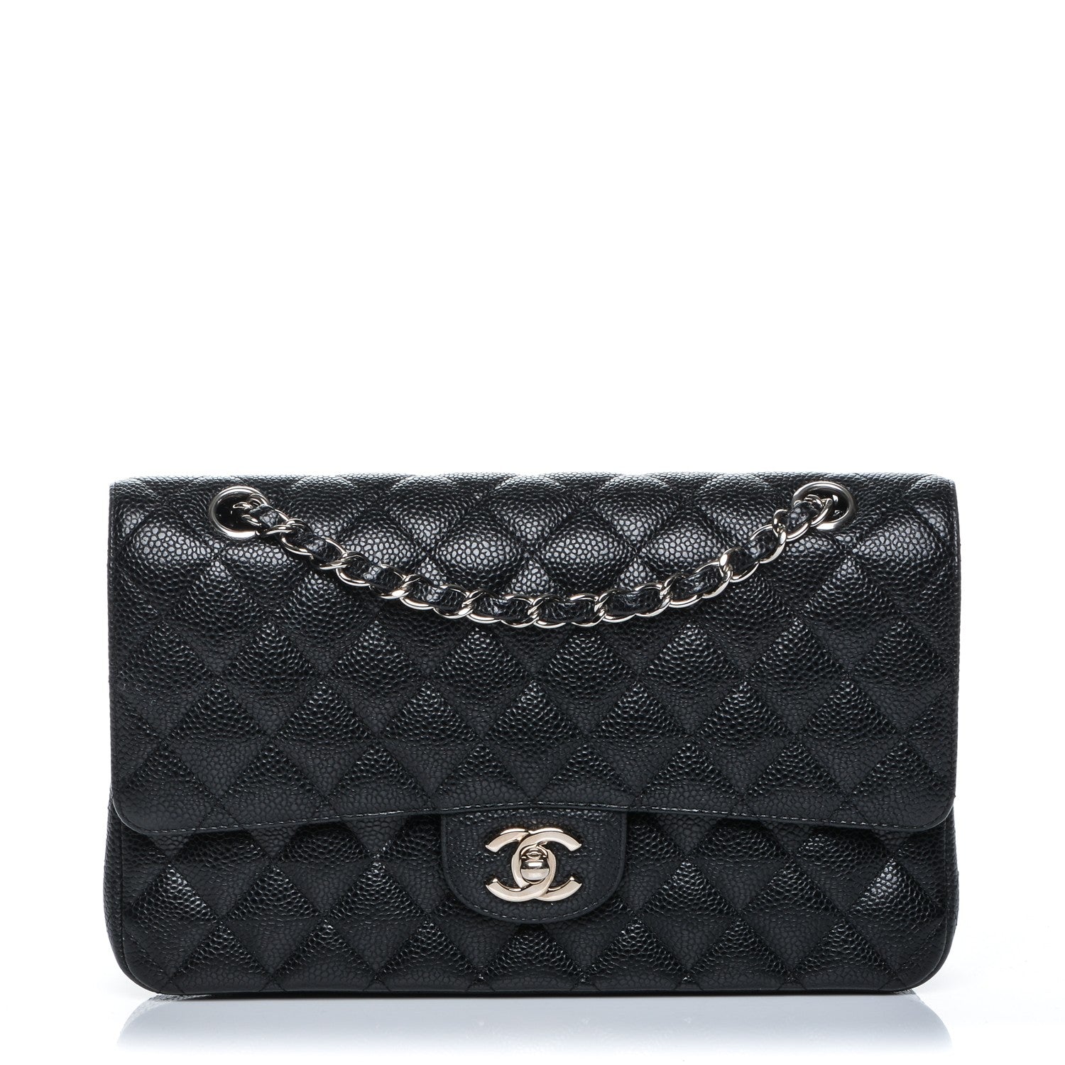 Chanel Caviar Quilted Medium Double Flap Black 188497 – FASHIONPHILE
