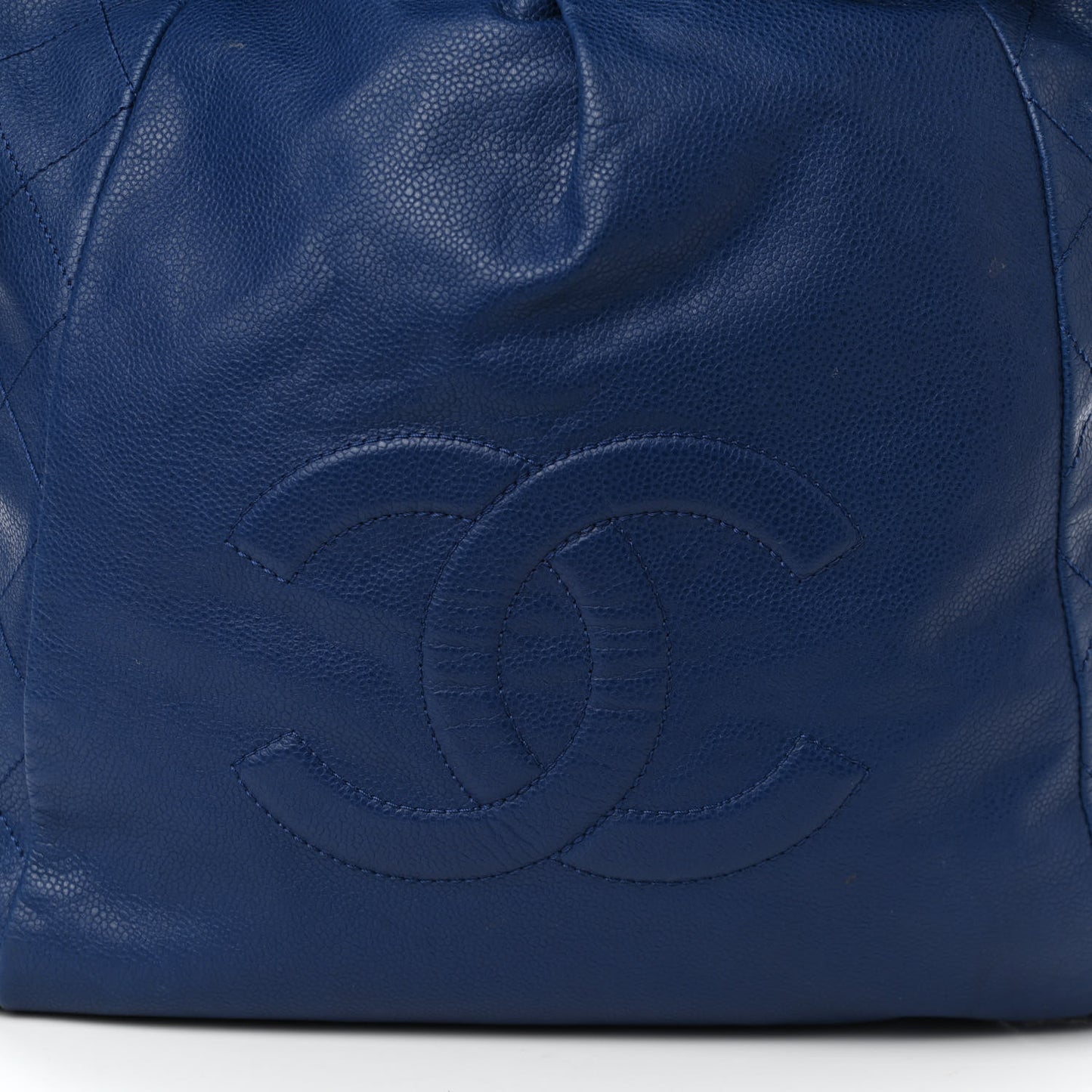 Caviar 31 Drawstring Tote Dark Blue