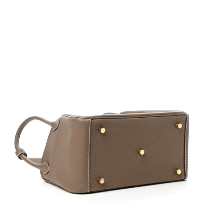 Hermes Taurillon Clemence Lindy 26 Etoupe 4 of 10